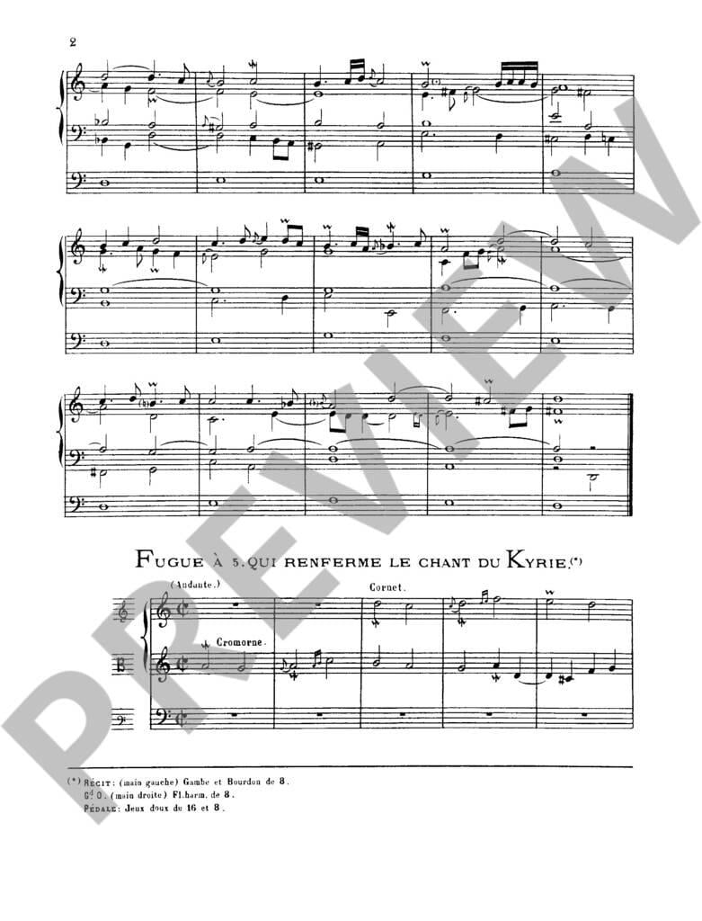Livre D'Orgue